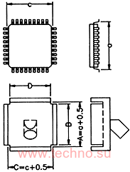 PLCC 68 / QFP 132 20�� � 20�� 46-010003